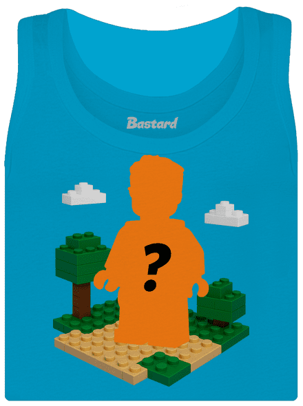 Lego postava z vlastní fotky dámské tílko klasické Blue Atol