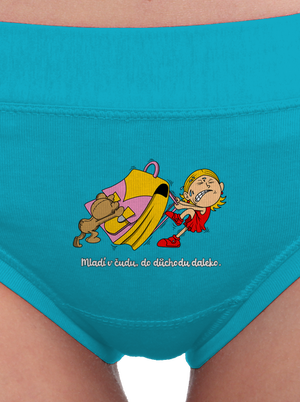 Školačka dámské kalhotky Turquoise