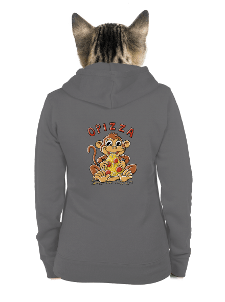 Opizza dámská mikina na zip Steel Gray