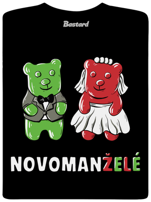 Novomanželé z želé pánské dlouhý rukáv Black