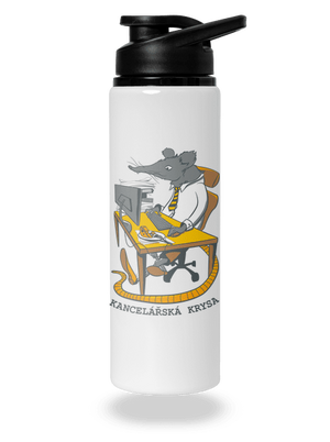 Kancelářská krysa lahev na vodu White