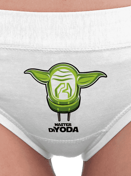 Mistr DiYoda dámské kalhotky White
