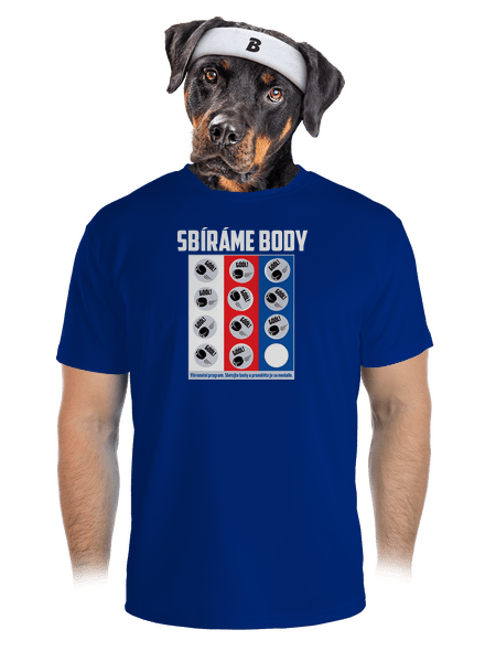 Sbíráme body - hokej pánské sportovní tričko Royal Blue Mal