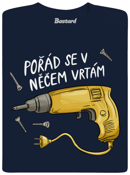 Vrtám pánské tričko Navy