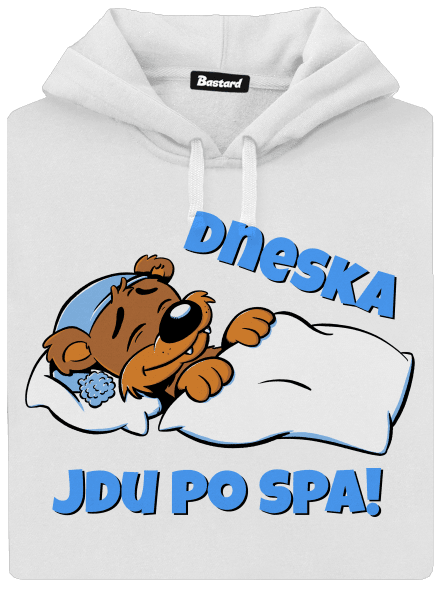 Dneska jdu po spa dámská mikina klokanka White