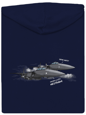 Stíhačka nestíhá pánská mikina na zip Navy