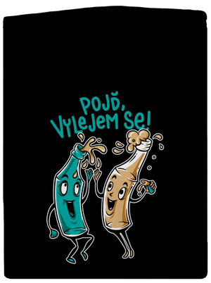 Vylitý pánská mikina na zip Black