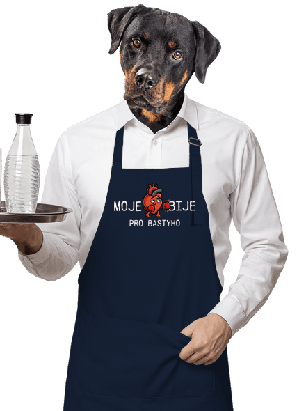 Moje srdce bije zástěra Navy