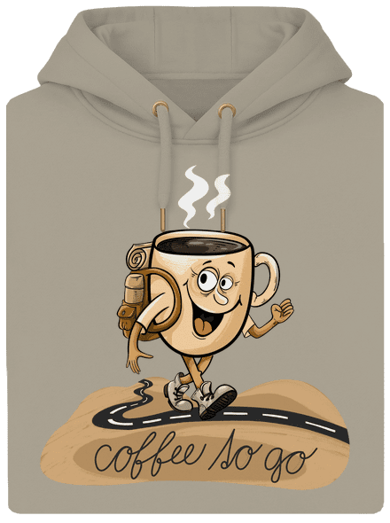 Coffee to go unisex mikina premium Pastel Macchiato