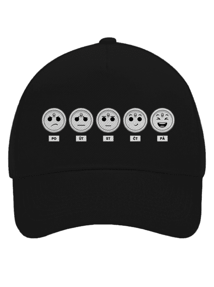 Týden elektrikáře kšiltovka baseballka Black
