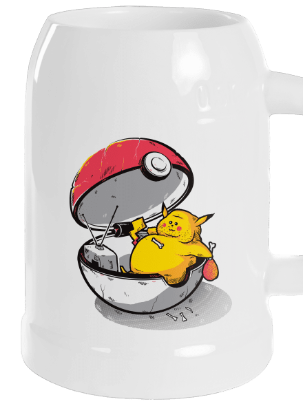 Konec pokémona půllitr White