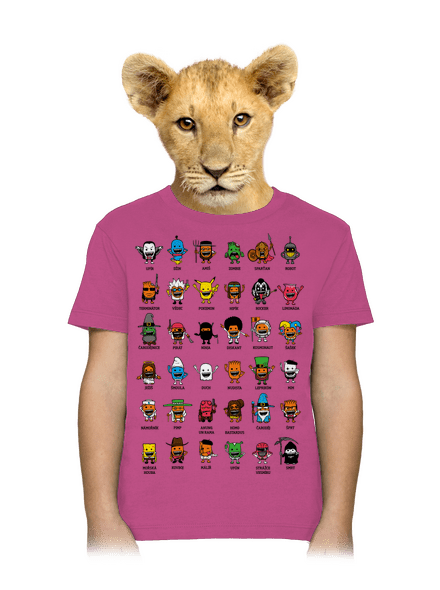 Basty dětské tričko Fuchsia