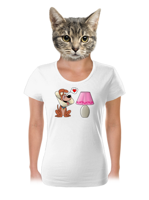 Zamilovaný pes dámské tričko White