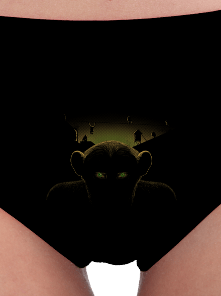 Opičí planeta dámské kalhotky Black