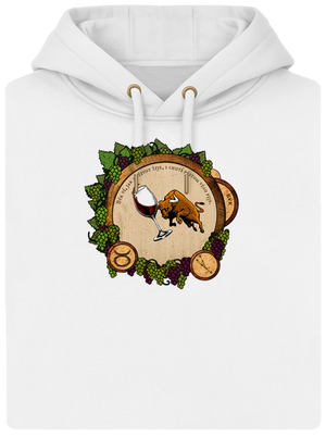 Vinný horoskop: Býk unisex mikina premium Snowwhite