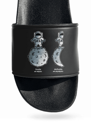 Půlčlovek na půlměsíci pantofle Black