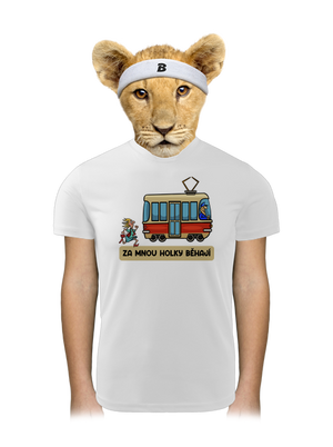 Za mnou holky běhají dětské sportovní tričko White