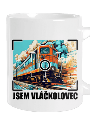 Jsem vláčkolovec velký hrnek White