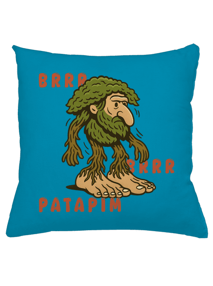 Brrr Brrr Patapim – Italian Brainrot polštář Blue Turquoise