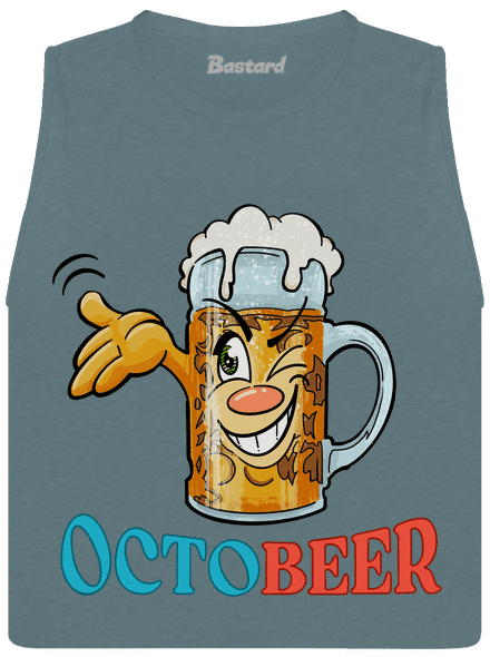 Octobeer dámské tílko volné Heather Deep Teal