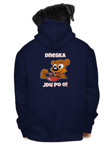 Dneska jdu po o pánská mikina na zip Navy