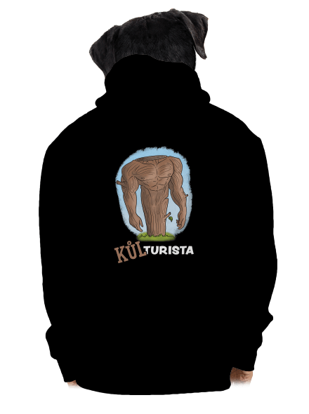 Kůlturista pánská mikina na zip Black
