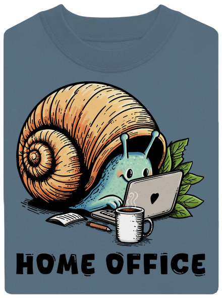 Šnekův home office unisex mikina bez kapuce Nordic Blue