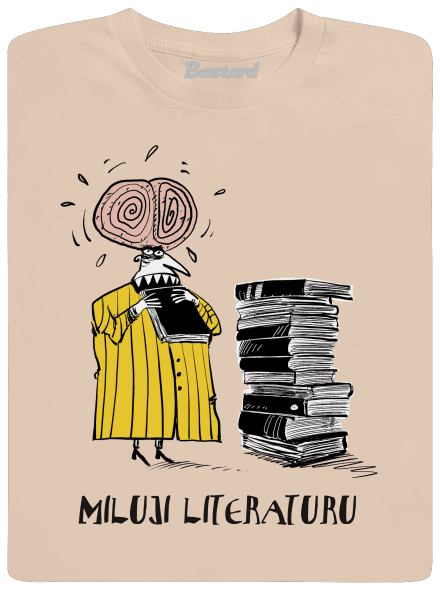 Miluji literaturu pánské tričko Sand