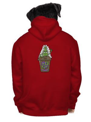 Ve víně je pravda pánská mikina na zip Red