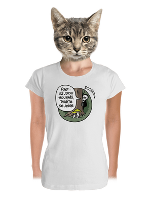 Muchomůrky zelené dámské tričko premium White