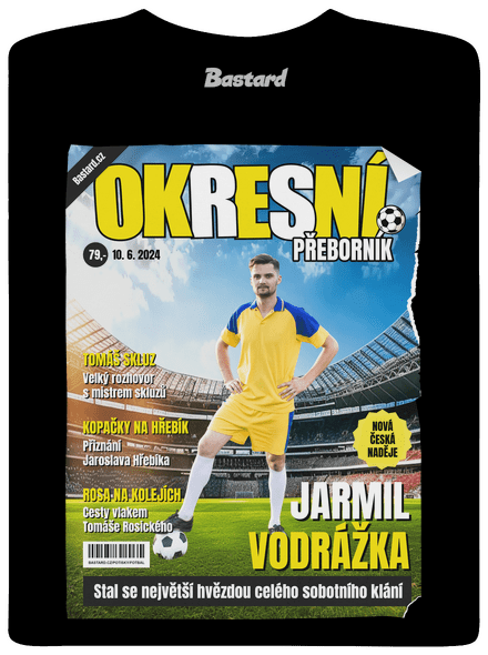 Fotbalová hvězda pánské dlouhý rukáv Black