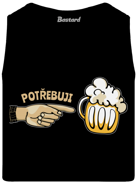 Rodinné potřeby pánské tílko Black