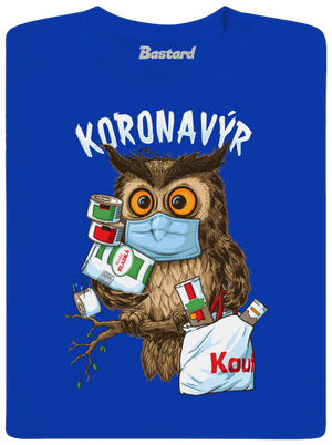 Koronavýr pánské dlouhý rukáv Royal Blue