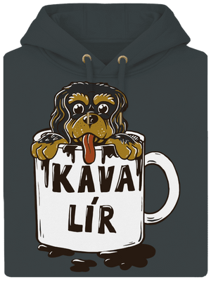 Kávalír unisex mikina premium Charcoal
