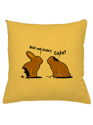 Bolí mě prdel polštář Yellow Gold