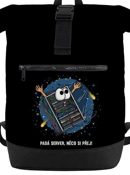 Padá server batoh Black