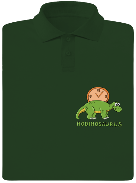 Hodinosaurus pánská polokošile Bottle Green Mal