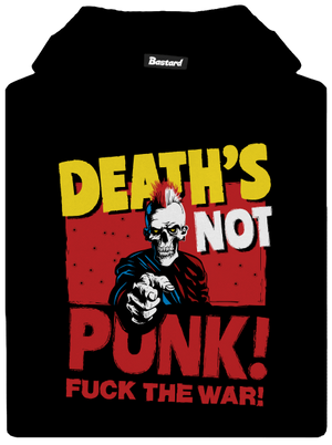 Death's not punk dětská mikina klokanka Black