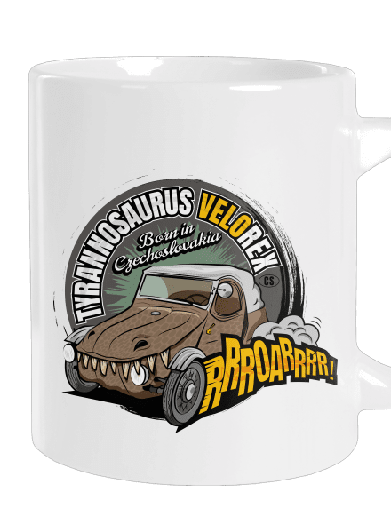 Tyrannosaurus Velorex velký hrnek White