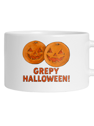 Grepy Halloween hrnek makronka White