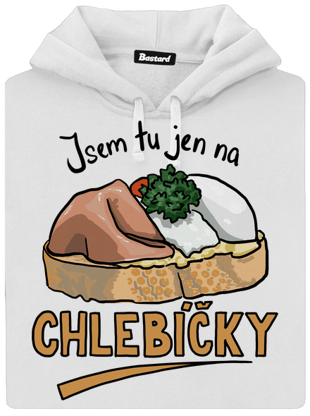 Na chlebíčky dámská mikina klokanka White