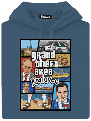 Královec dámská mikina klokanka Denim