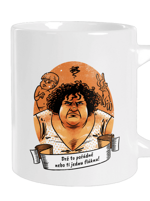 B14: Slunce seno jahody velký hrnek White