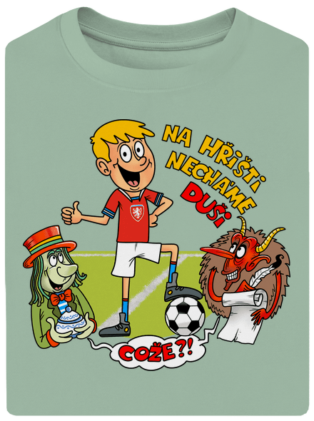Na hřišti necháme duši unisex tričko oversized Sage