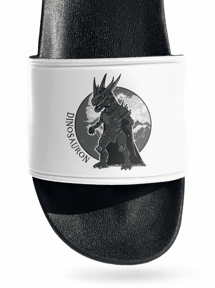 Dinosauron pantofle White