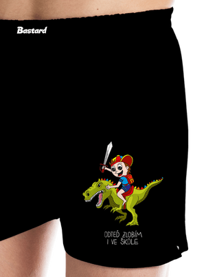 Kluk ve škole pánské trenky Black