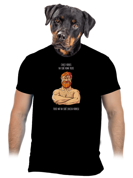 Chuck Norris pánské tričko Black