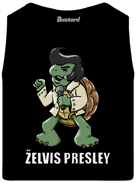 Želvis Presley pánské tílko Black