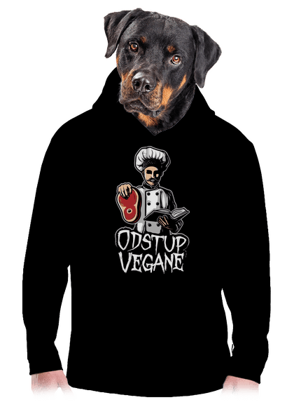 Odstup vegane pánská mikina klokanka Black