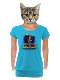 dámské tričko s lemem